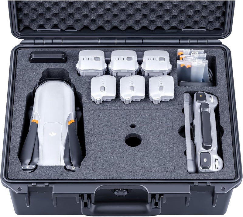 Lykus Titan MA330 Waterproof Hard Case for DJI Air 3S/Air 3 and DJI RC Pro 2, Large Flexible Space, Up to 7 Batteries [CASE ONLY] - Image 1